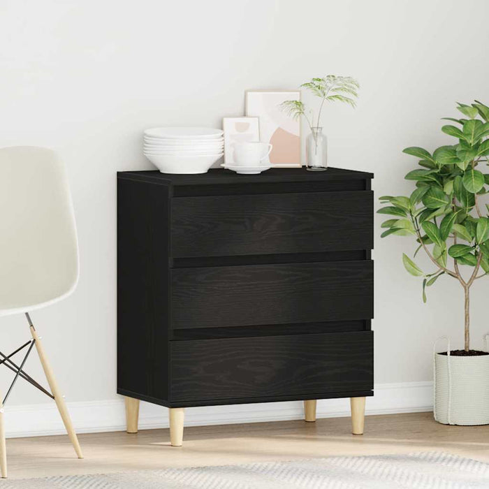 Buffet cu sertar Stejar Negru 60 x 35 x 70 cm Lemn compozit - WALTI WALTI