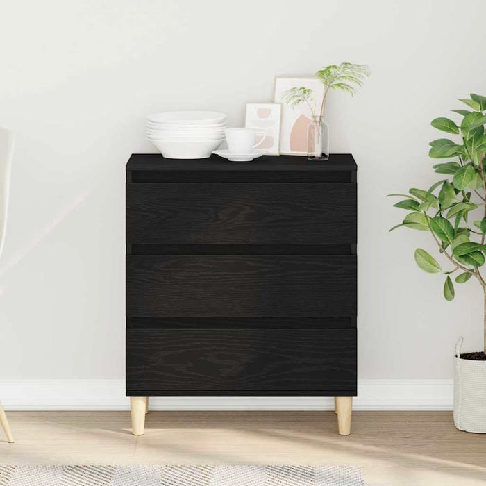 Buffet cu sertar Stejar Negru 60 x 35 x 70 cm Lemn compozit - WALTI WALTI