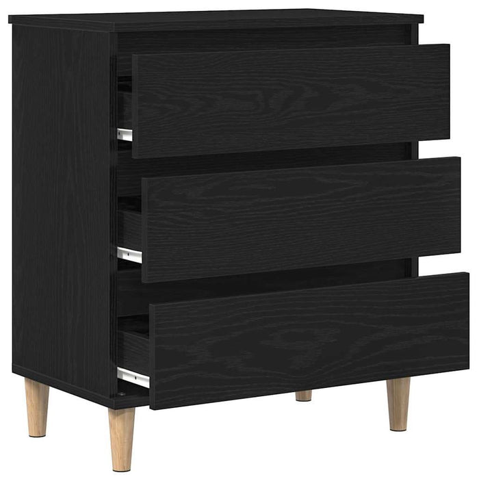 Buffet cu sertar Stejar Negru 60 x 35 x 70 cm Lemn compozit - WALTI WALTI