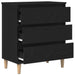 Buffet cu sertar Stejar Negru 60 x 35 x 70 cm Lemn compozit - WALTI WALTI