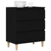 Buffet cu sertar Stejar Negru 60 x 35 x 70 cm Lemn compozit - WALTI WALTI