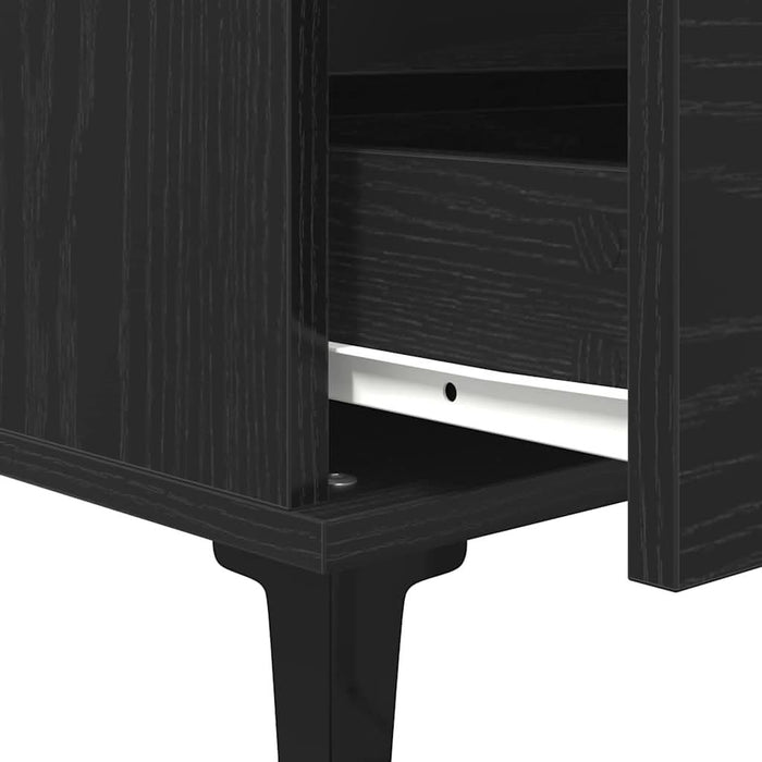 Bufet cu sertar Stejar negru 60 x 35 x 70 cm Lemn compozit - WALTI WALTI