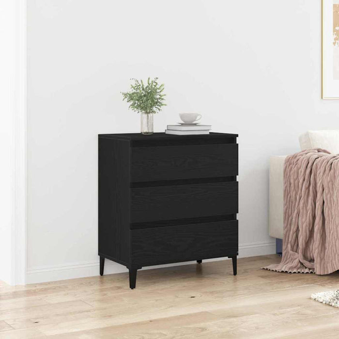 Bufet cu sertar Stejar negru 60 x 35 x 70 cm Lemn compozit - WALTI WALTI