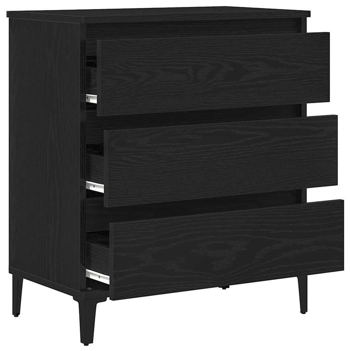 Bufet cu sertar Stejar negru 60 x 35 x 70 cm Lemn compozit - WALTI WALTI