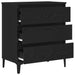 Bufet cu sertar Stejar negru 60 x 35 x 70 cm Lemn compozit - WALTI WALTI
