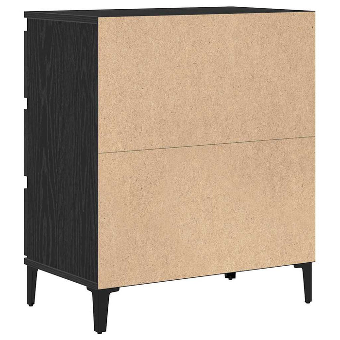 Bufet cu sertar Stejar negru 60 x 35 x 70 cm Lemn compozit - WALTI WALTI