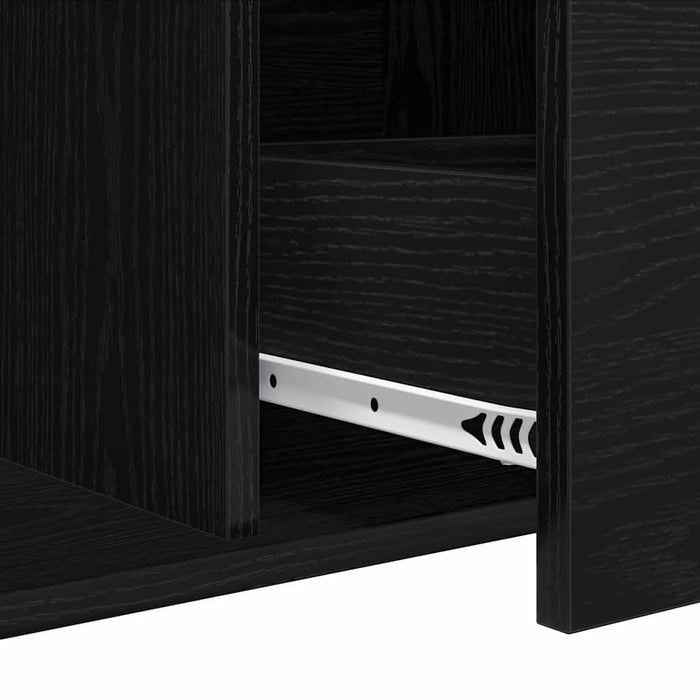 Bufet cu sertar Stejar Negru 104 x 35 x 70 cm Lemn compozit - WALTI WALTI