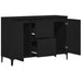 Bufet cu sertar Stejar Negru 104 x 35 x 70 cm Lemn compozit - WALTI WALTI
