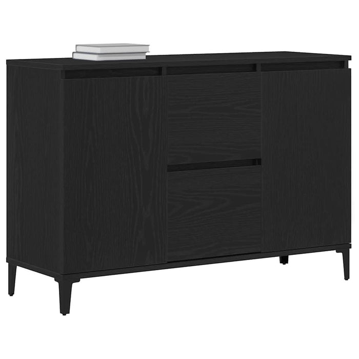 Bufet cu sertar Stejar Negru 104 x 35 x 70 cm Lemn compozit - WALTI WALTI