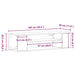 Cabinet TV Maro 100 x 30 x 26.5 cm Lemn compozit - WALTI WALTI