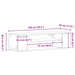 Cabinet TV Negru 100 x 30 x 26.5 cm Lemn compozit - WALTI WALTI