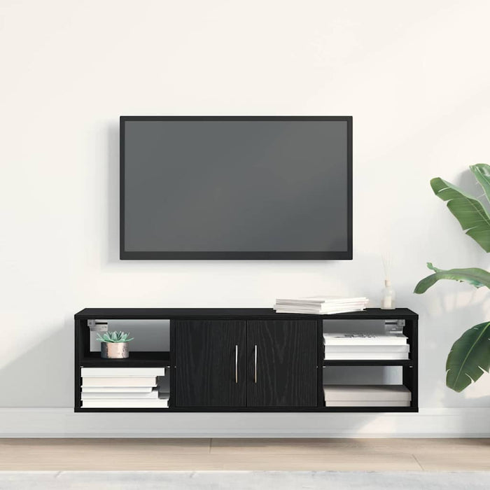 Raft de perete Stejar Negru 102 x 30 x 29 cm Lemn compozit - WALTI WALTI
