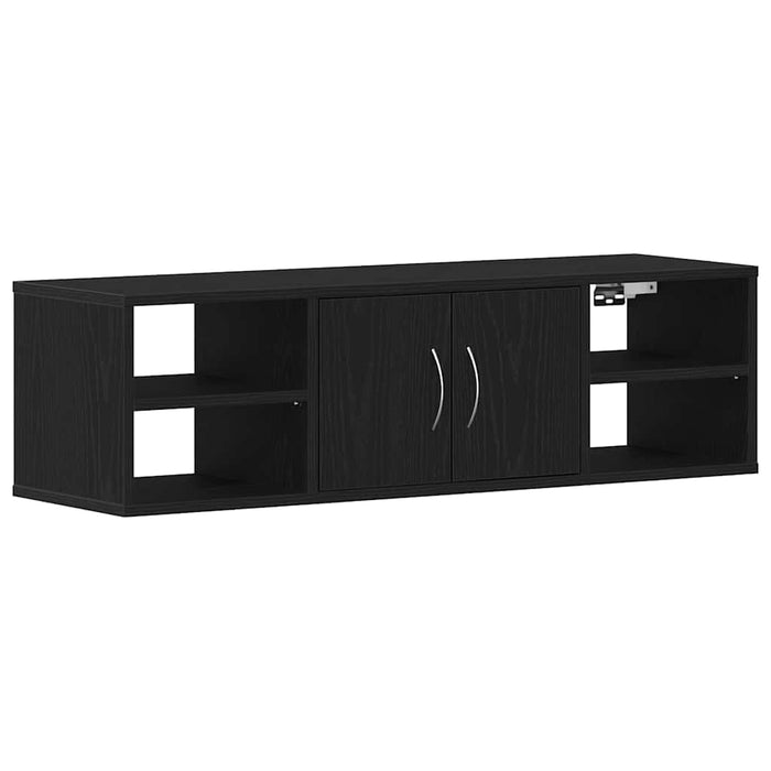 Raft de perete Stejar Negru 102 x 30 x 29 cm Lemn compozit - WALTI WALTI