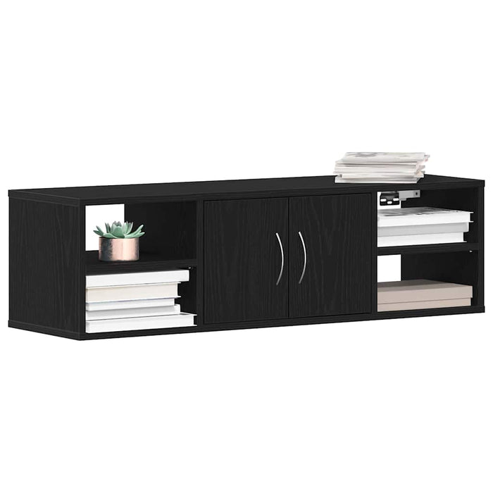 Raft de perete Stejar Negru 102 x 30 x 29 cm Lemn compozit - WALTI WALTI