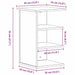 Dulap lateral Negru 35 x 35 x 55 cm Lemn compozit - WALTI WALTI