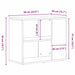 Bufet Negru 60 x 30 x 50 cm Lemn compozit - WALTI WALTI