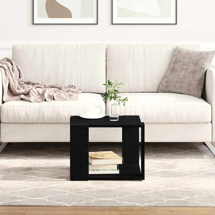 Masă de cafea Stejar negru 40 x 40 x 30 cm Lemn compozit - WALTI WALTI