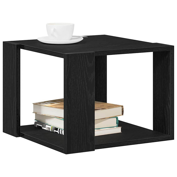 Masă de cafea Stejar negru 40 x 40 x 30 cm Lemn compozit - WALTI WALTI