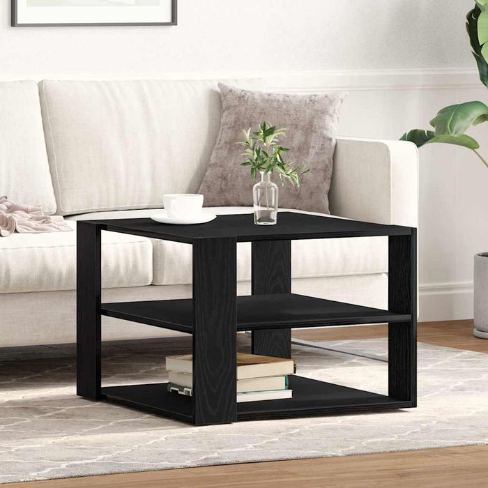 Masa de Cafea Stejar negru 59,5 x 59,5 x 40 cm Lemn compozit - WALTI WALTI