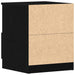 Dulap de noapte cu sertar 2 pcs Stejar Negru 40 x 40 x 50 cm - WALTI WALTI