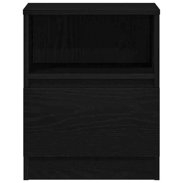 Dulap de noapte cu sertar 2 pcs Stejar Negru 40 x 40 x 50 cm - WALTI WALTI