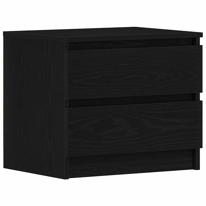 Dulap de noapte Stejar Negru 50 x 40 x 43,5 cm Lemn compozit - WALTI WALTI
