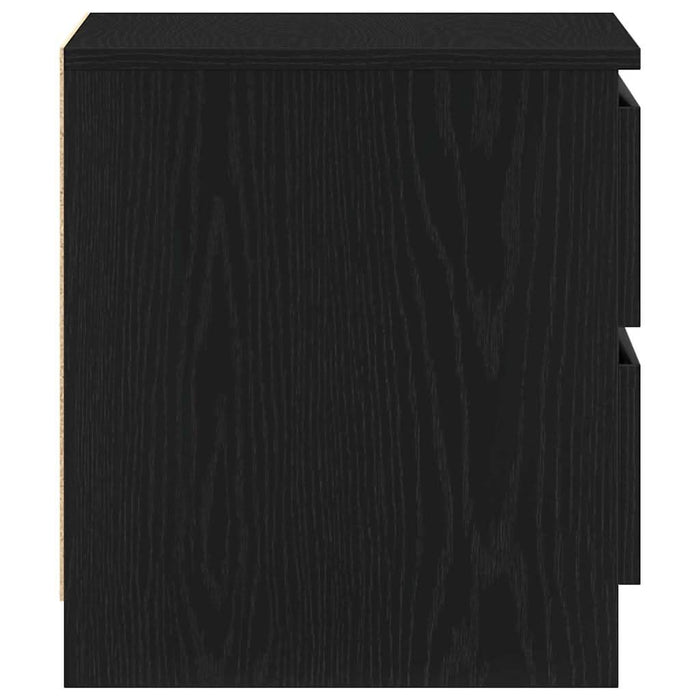 Dulap de noapte Stejar Negru 50 x 40 x 43,5 cm Lemn compozit - WALTI WALTI