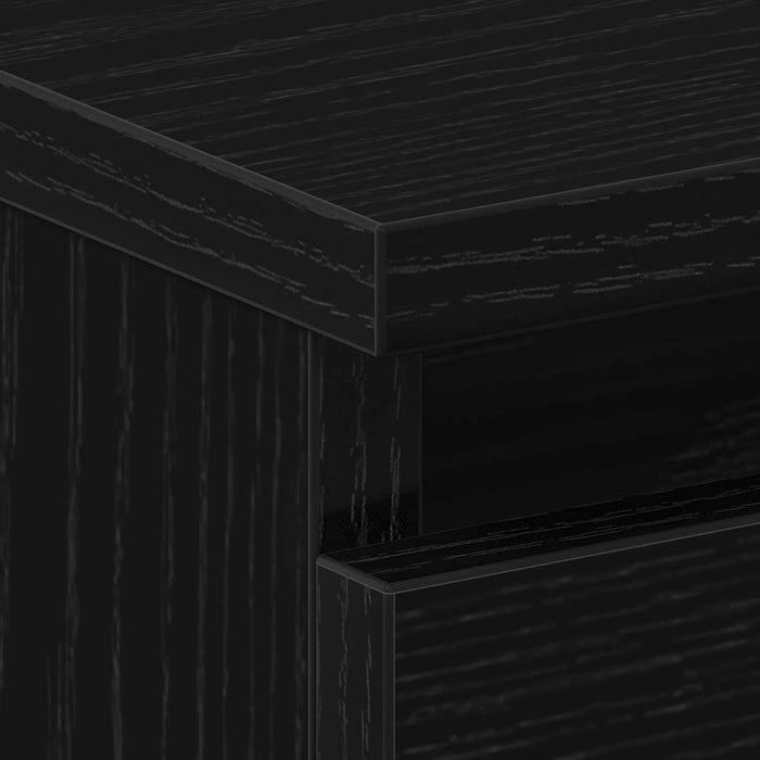 Dulap de noapte cu sertar 2 pcs Stejar Negru 50 x 40 x 43,5 cm - WALTI WALTI