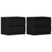 Dulap de noapte cu sertar 2 pcs Stejar Negru 50 x 40 x 43,5 cm - WALTI WALTI