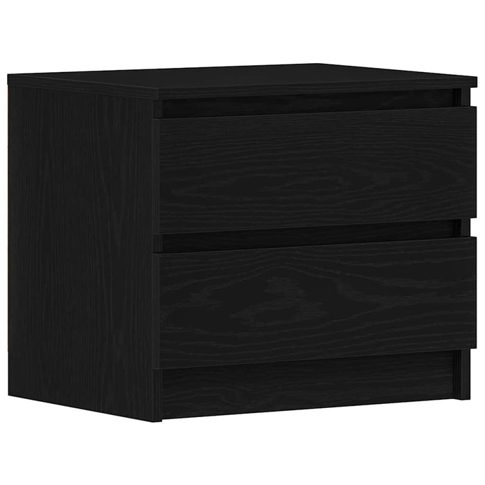 Dulap de noapte cu sertar 2 pcs Stejar Negru 50 x 40 x 43,5 cm - WALTI WALTI