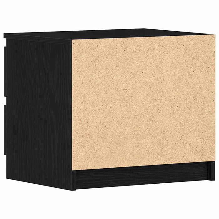 Dulap de noapte cu sertar 2 pcs Stejar Negru 50 x 40 x 43,5 cm - WALTI WALTI