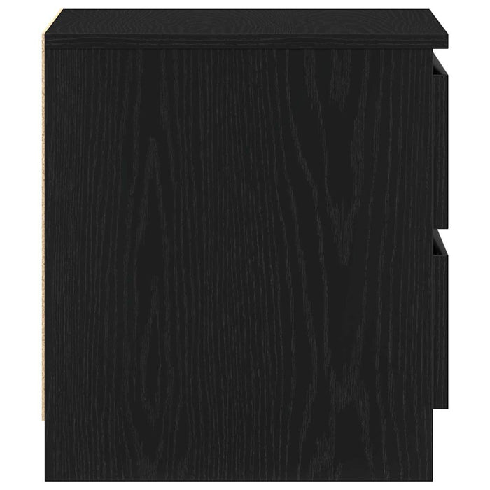 Dulap de noapte cu sertar 2 pcs Stejar Negru 50 x 40 x 43,5 cm - WALTI WALTI
