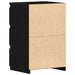 Dulap de noapte Stejar negru 40 x 35 x 62.5 cm Lemn compozit - WALTI WALTI