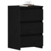 Dulap de noapte Stejar negru 40 x 35 x 62.5 cm Lemn compozit - WALTI WALTI