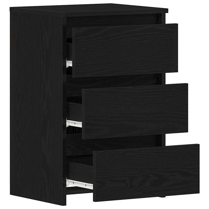 Dulap de noapte cu sertar 2 pcs Stejar negru 40 x 35 x 62.5 cm - WALTI WALTI