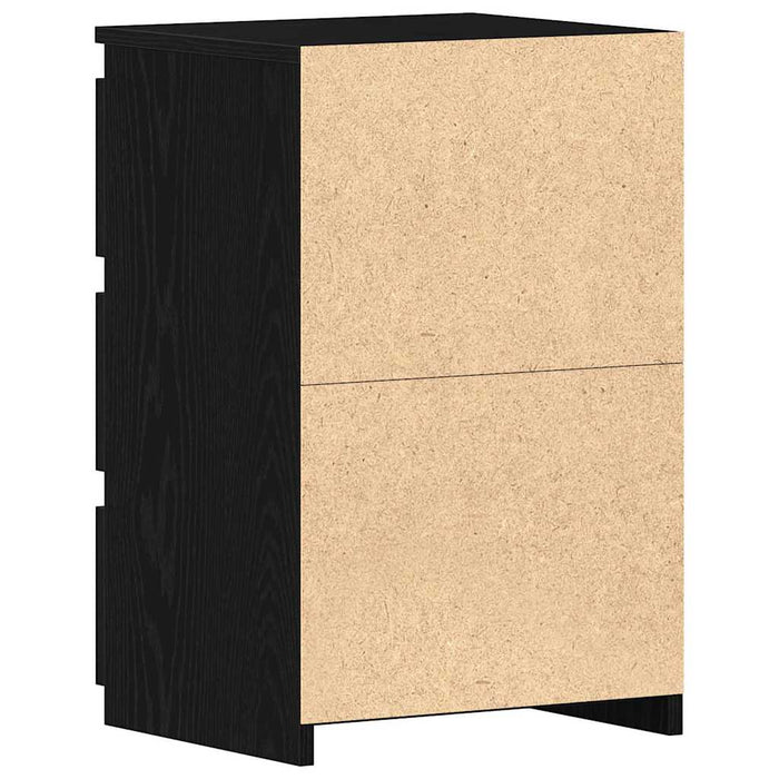 Dulap de noapte cu sertar 2 pcs Stejar negru 40 x 35 x 62.5 cm - WALTI WALTI