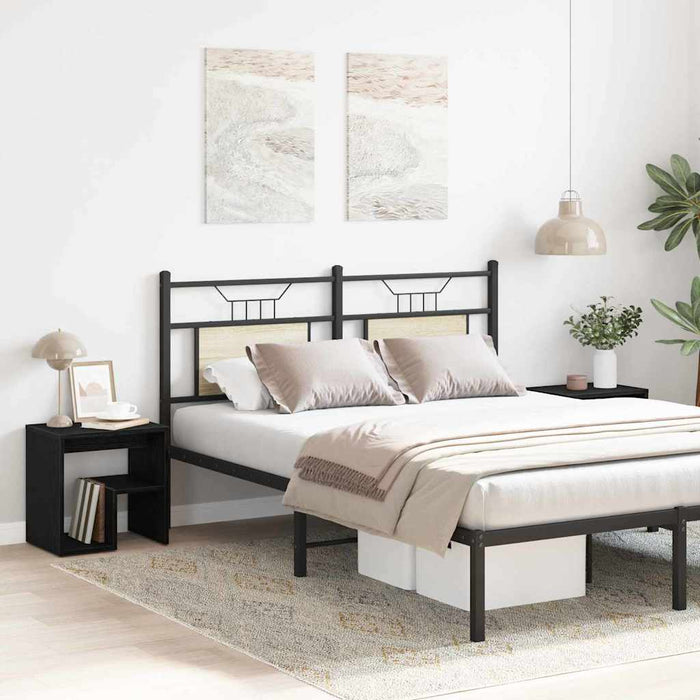Dulap de noapte 2 pcs Stejar negru 40 x 30 x 40 cm - WALTI WALTI