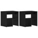 Dulap de noapte 2 pcs Stejar negru 40 x 30 x 40 cm - WALTI WALTI
