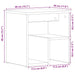 Dulap de noapte 2 pcs Stejar negru 40 x 30 x 40 cm - WALTI WALTI