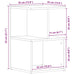 Dulap de noapte Stejar negru 35 x 35 x 55 cm Lemn compozit - WALTI WALTI
