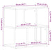 Dulap de noapte 2 pcs Stejar Negru 50 x 30 x 51,5 cm - WALTI WALTI