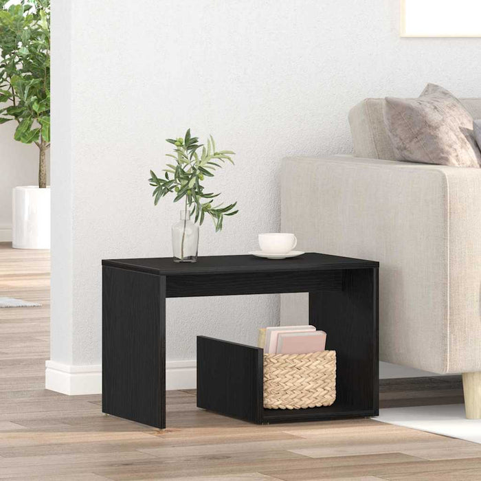 Masă laterală Stejar Negru 59 x 36 x 38 cm Lemn prelucrat WALTI