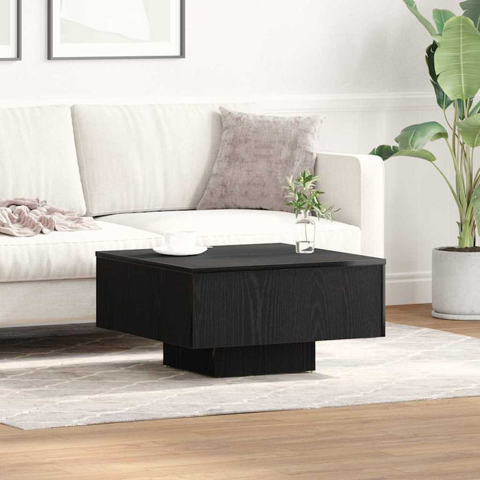 Masă de cafea Stejar negru 60 x 60 x 31.5 cm Lemn compozit - WALTI WALTI