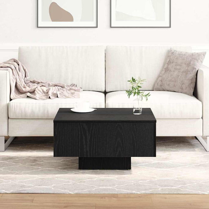 Masă de cafea Stejar negru 60 x 60 x 31.5 cm Lemn compozit - WALTI WALTI