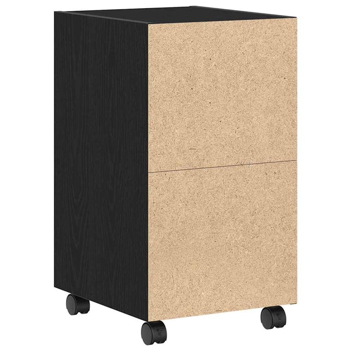 Dulap lateral cu roți cu roata Stejar Negru 33 x 38 x 60 cm - WALTI WALTI