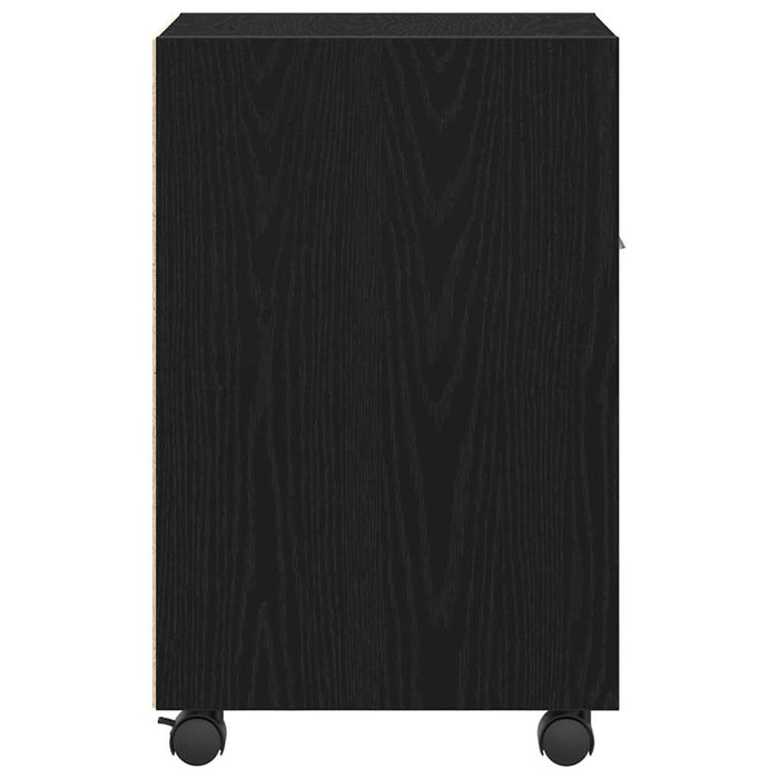 Dulap lateral cu roți cu roata Stejar Negru 33 x 38 x 60 cm - WALTI WALTI