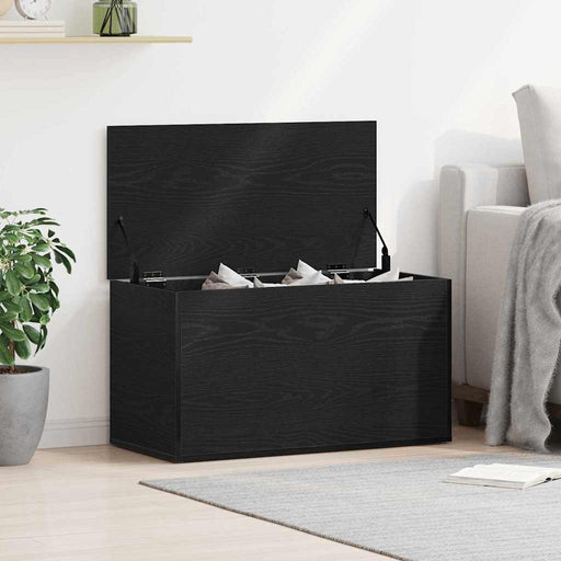 Cutie de depozitare Stejar Negru 84 x 42 x 46 cm Lemn compozit - WALTI WALTI