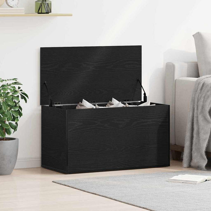 Cutie de depozitare Stejar Negru 84 x 42 x 46 cm Lemn compozit - WALTI WALTI