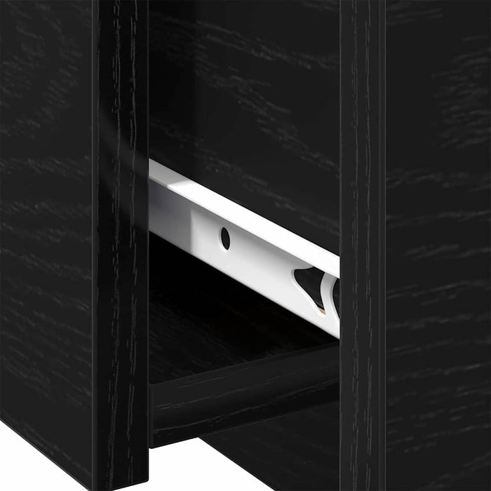 Masă de cafea Stejar Negru 90 x 60 x 31 cm Lemn compozit - WALTI WALTI