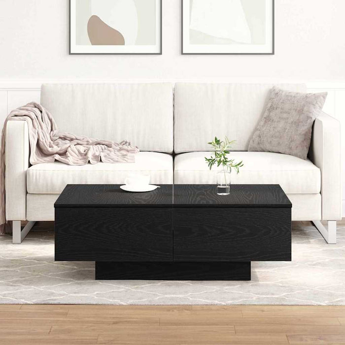 Masă de cafea Stejar Negru 90 x 60 x 31 cm Lemn compozit - WALTI WALTI